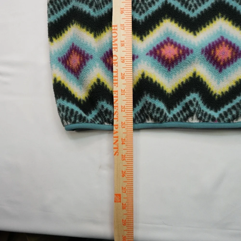 PATAGONIA Synchilla Snap-T Timber Twist Pullover‎ Girl's Size Large 12 Vtg